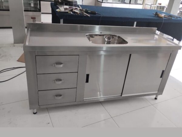 Gabinete para pia em inox